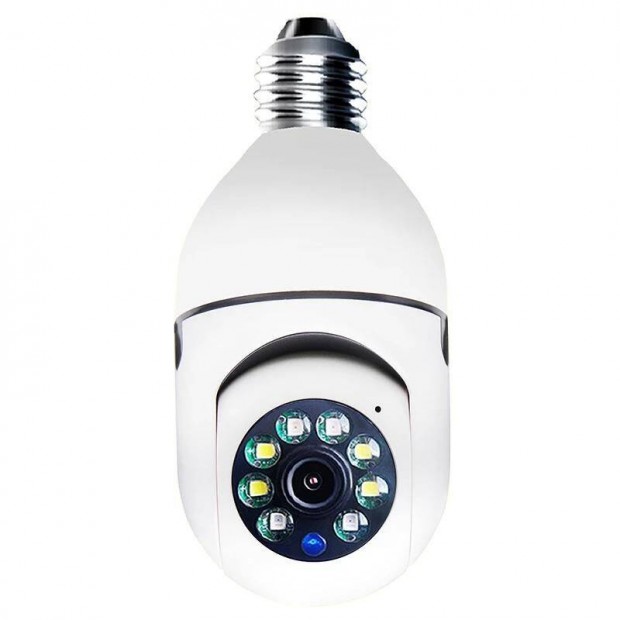 Tuya Smart Life E27 villanykörte Onvif H.265 WiFi biztonsági IP kamera
