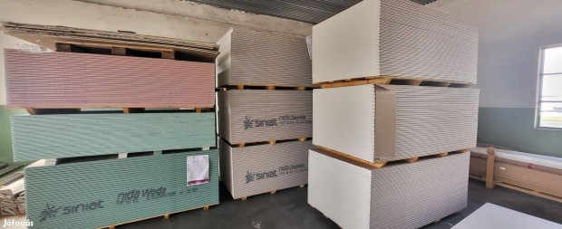 Tűzgátló/piros gipszkarton eladó