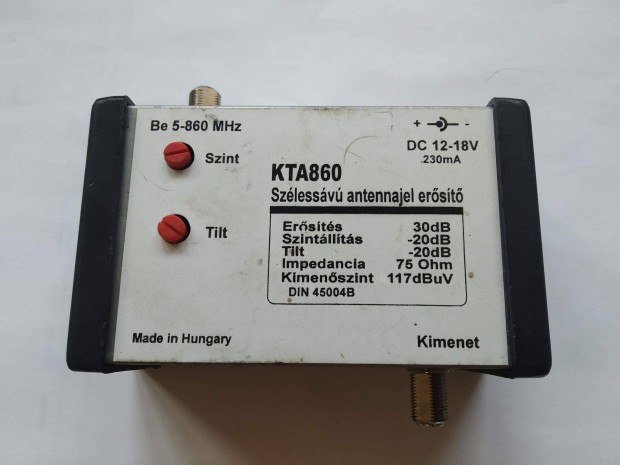 Tv Antenna jel erst 30dB KTA860 tilt funkci 5-860 MHz 117 dBV F