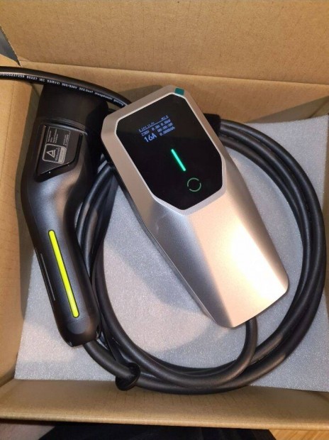 Type 2 EVSE elektromos aut� t�lt�, t�lt�k�bel 4 m�ter 230v teljesen �j
