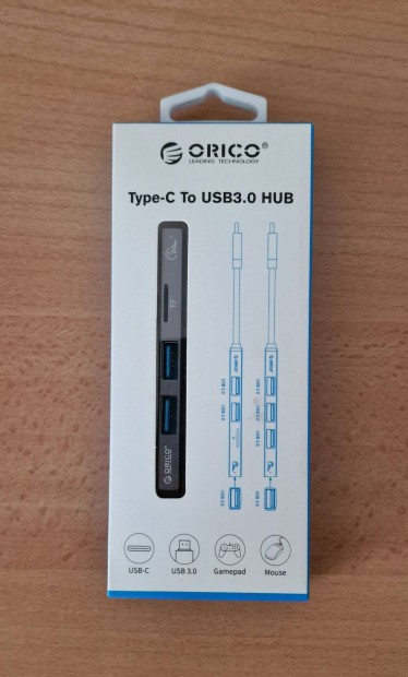 Type-C / USB-C to USB 3.0 HUB+SD kártya olvasó USB dokkoló elosztó