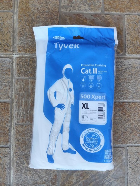 Tyvek xpert 500 vzll munkavdelmi overl 