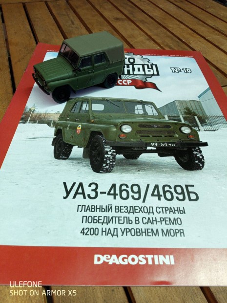 UAZ - 469 4X4 Orosz sorozat modell Deagostini 1:43