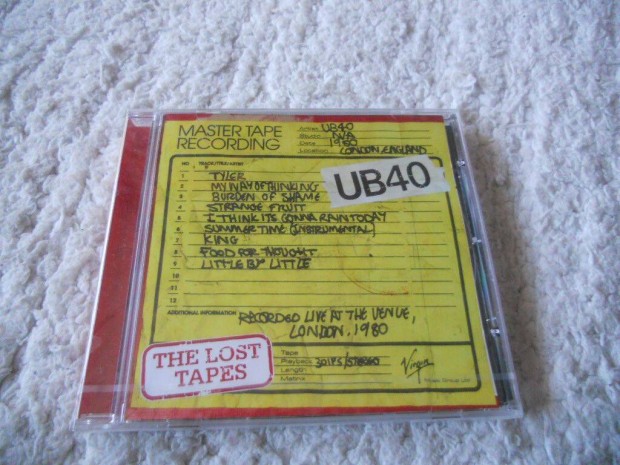 UB 40 : The lost tapes CD ( Új, Fóliás)