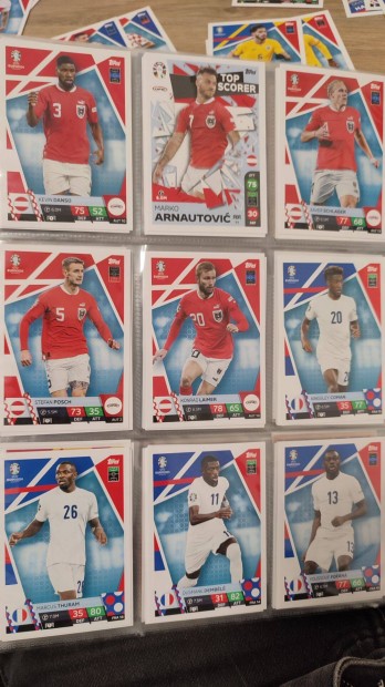 UEFA EURO 2024 Match Attax lapok