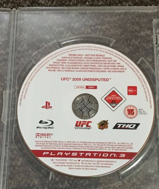 UFC 2009 PS3 Promo Copy