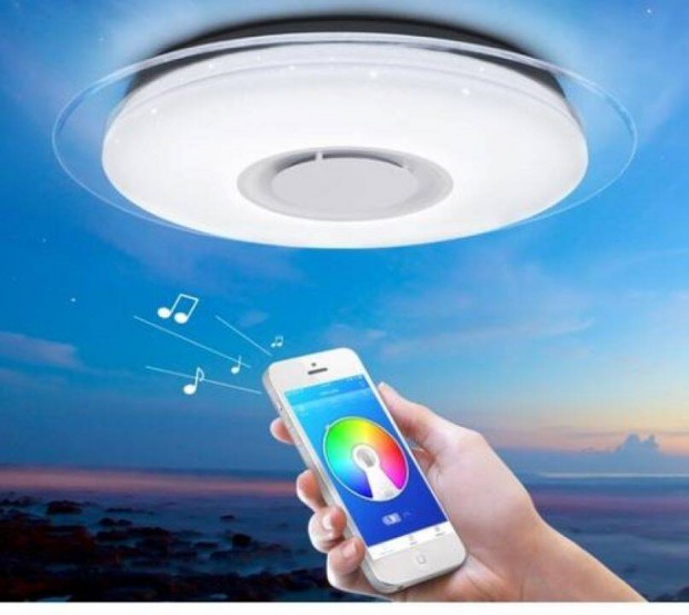 UFO Bluetooth RGB Mennyezeti Lmpa Hangszrval