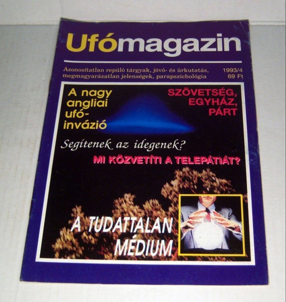 UFO Magazin 1993/4 prilis (19.szm) 4kp+tartalom