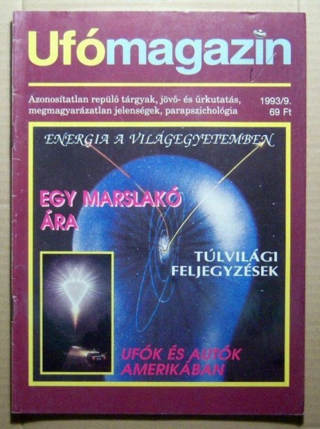 UFO Magazin 1993/9 Szeptember (24.szm) 4kp+tartalom