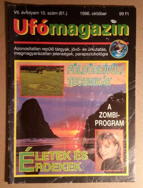 UFO Magazin 1996/10 Oktber (61.szm) 6kp+tartalom