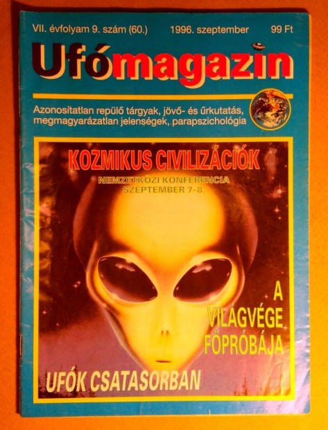 UFO Magazin 1996/9 Szeptember (60.szm) 6kp+tartalom