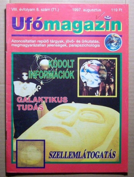 UFO Magazin 1997/8 Augusztus (71.szm) 4kp+tartalom