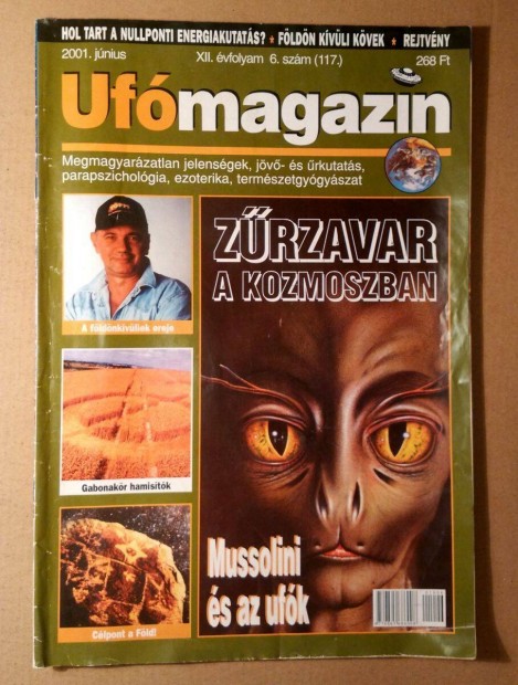 UFO Magazin 2001/6 Jnius (117.szm) 6kp+tartalom