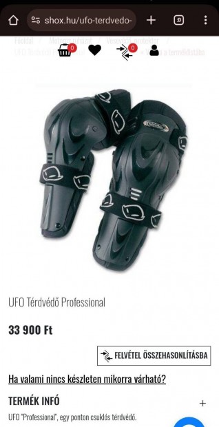 UFO motoros térdvédő (protektoros)