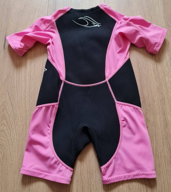 UPF50 Neoprén fürdőruha pink lány szörf SUP kajak kenu víziruha 2 éves