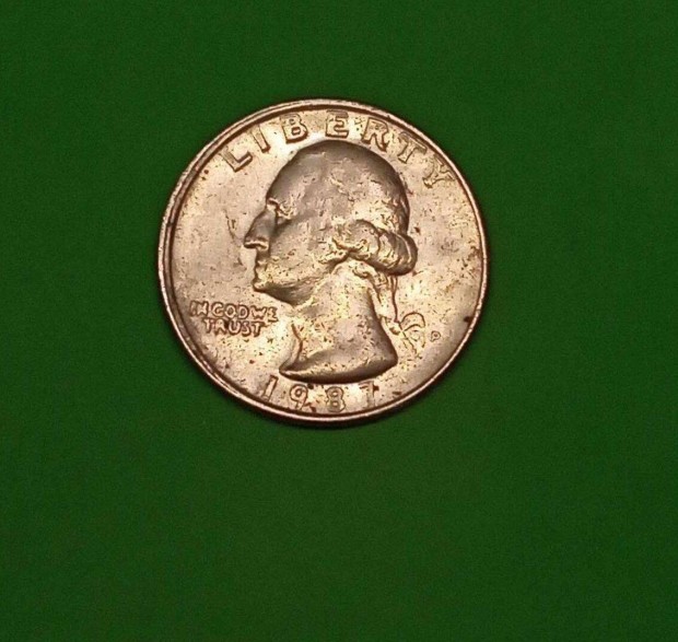 USA 25 cent 1987