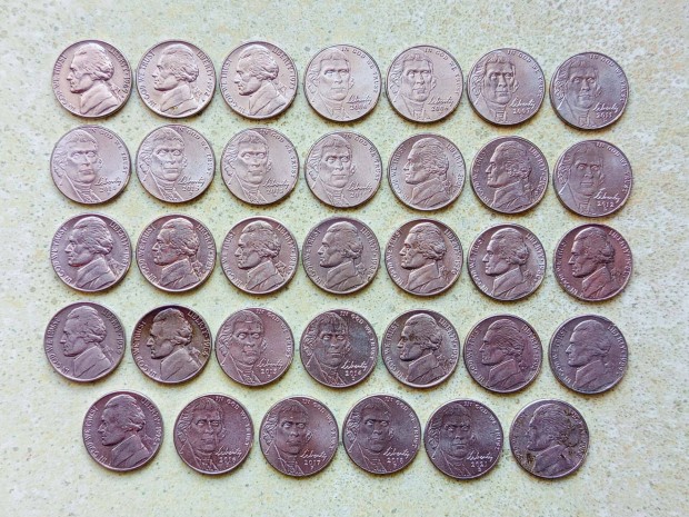 USA 34 db K�l�nb�z� �rme 5 Cents Jefferson Nickel 1939-2021