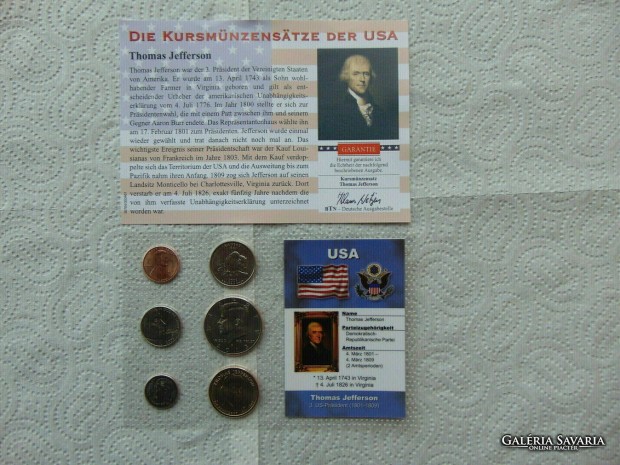 USA 6 darab cent - 1/2 dollr magyag bliszter + certi 04