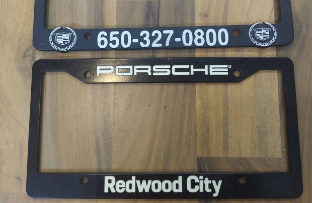 USA Porsche Redwood City - Fm szinterezett Rendszmtblakeret