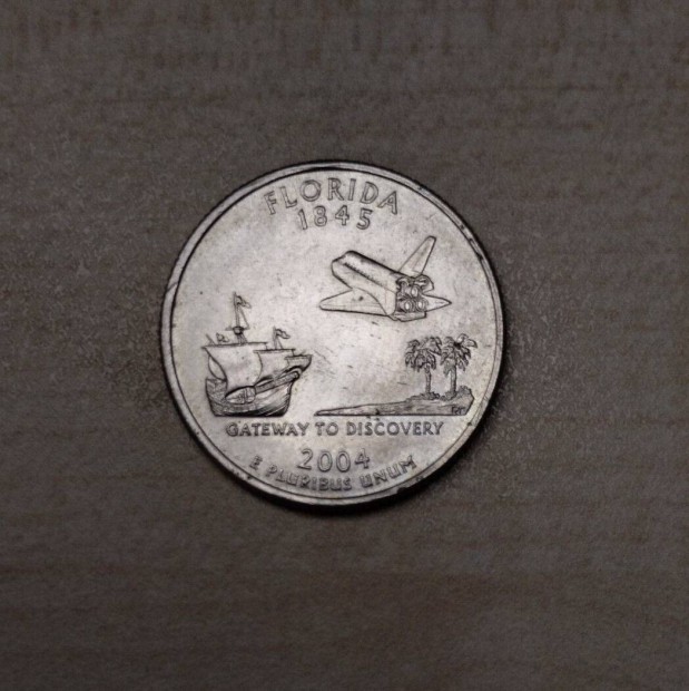 USA Quarter / 25 Cent - Florida D 2004