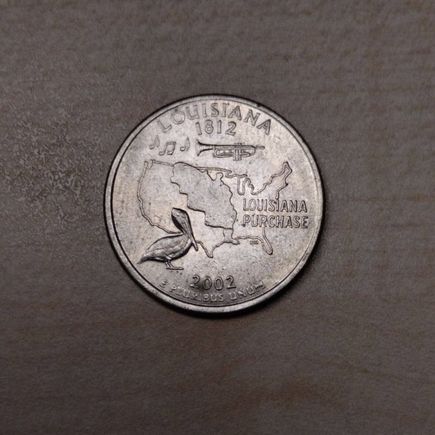 USA Quarter / 25 Cent - Louisiana D 2002