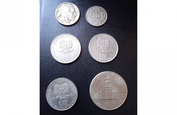 USA five cents 1927,Half Dollar Kennedy,Heller,Zloty