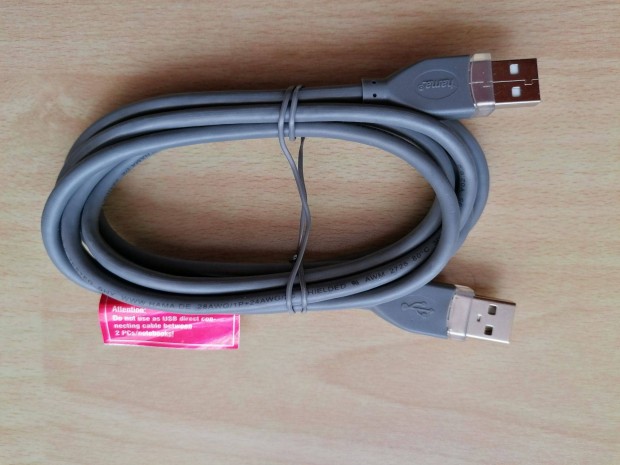 USB 2.0 A/A összekötő kábel, átalakító, adapter