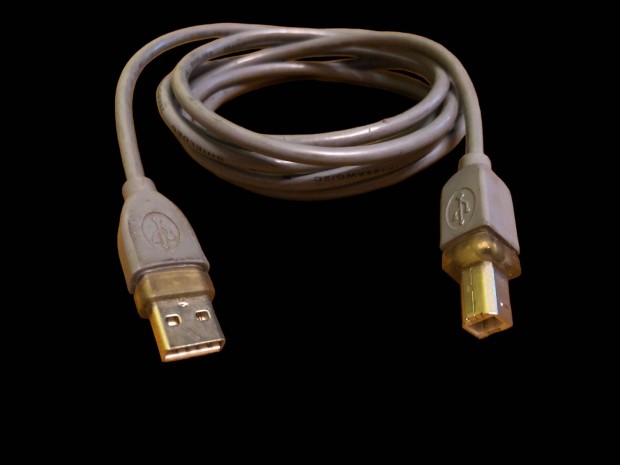 USB 2.0 A-B nyomtat kbel, szrke