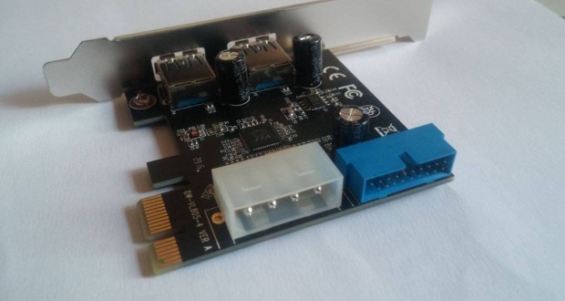 USB 3.0 Pcie kártya 2 hátsó és 2 front panel csatlakozás 20 (19) pin