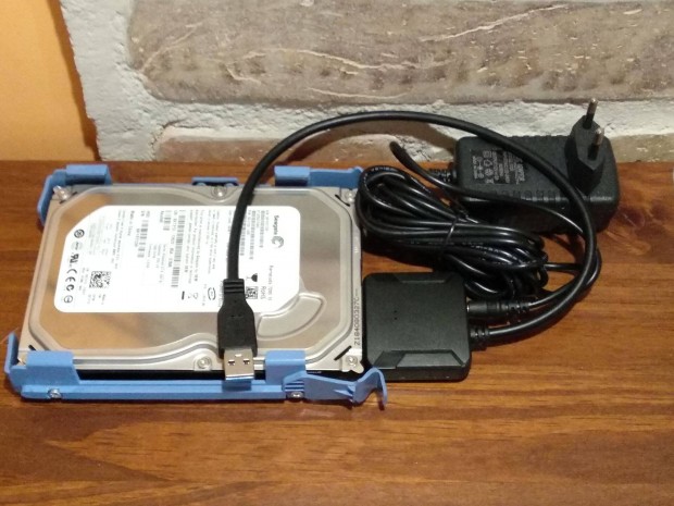 USB 3.0 - SATA talakt 12V tpegysggel, SATA HDD konverter