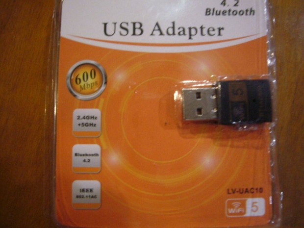 USB WiFi Bluetooth Adapter 600MB Dual Band 2.4G/5G Wireless