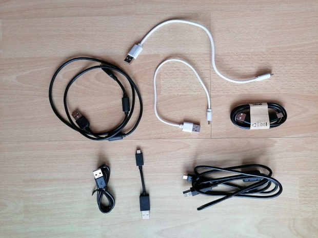 USB - micro USB összekötő kábel, zsinór, adapter