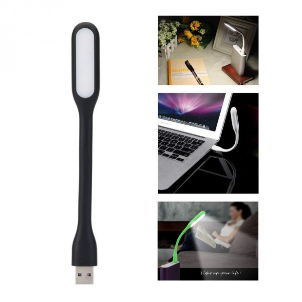 USB flexibilis lmpa fekete