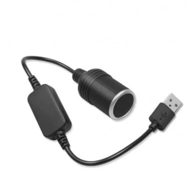 USB port auts szivargyjt aljzathoz talakt adapter kbel 12V