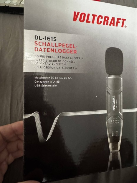 USB-s zajszintmérő adatgyűjtő Voltcraft DL-161S