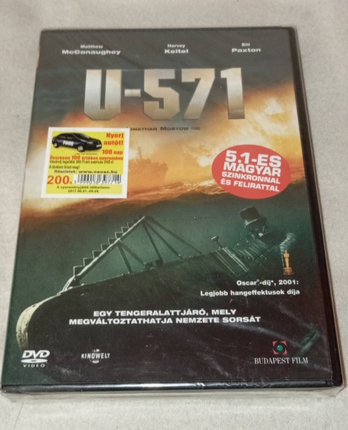 U 571 Bontatlan Magyar Kiads DVD Film 