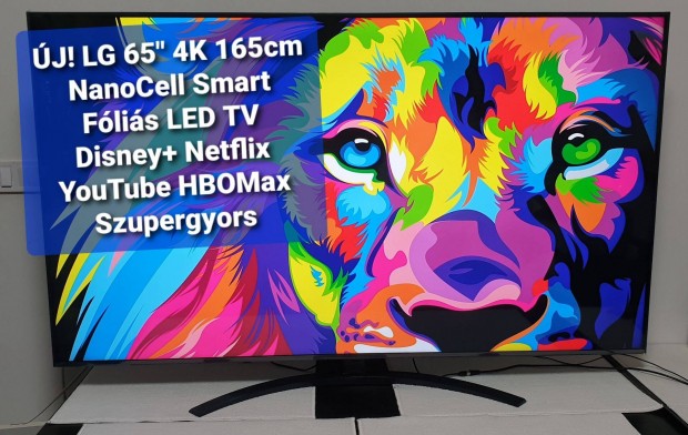  jszer LG 65" Nanocells 165cm 4K UHD AI Smart WiFi LED TV