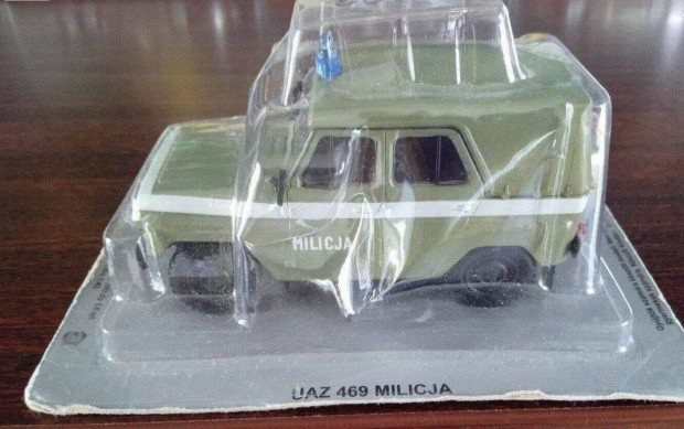 Uaz 469 milicja "kultowe" DEA kisauto modell 1/43 Elad