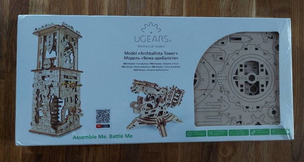 Ugears Archballista torony mechanikus modell