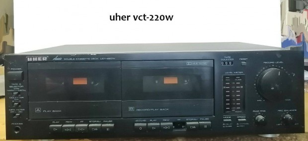 Uher Classic Double Cassette Deck Uct-220W 1989. hibs