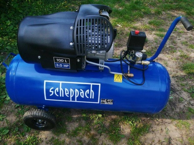 j 100 Liters kmpreszor Scheppach HC 120 dc Garancival