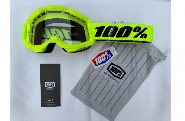 j 100% Strata 2 srga, enduro, mx, cross szemveg, vdszemveg