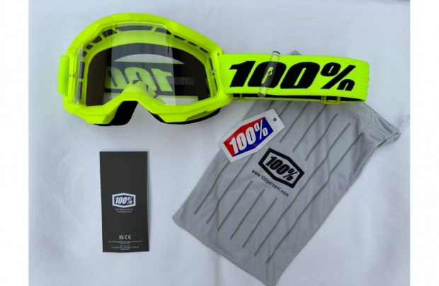 �j 100% Strata 2 s�rga enduro, mx, cross szem�veg, v�d�szem�veg