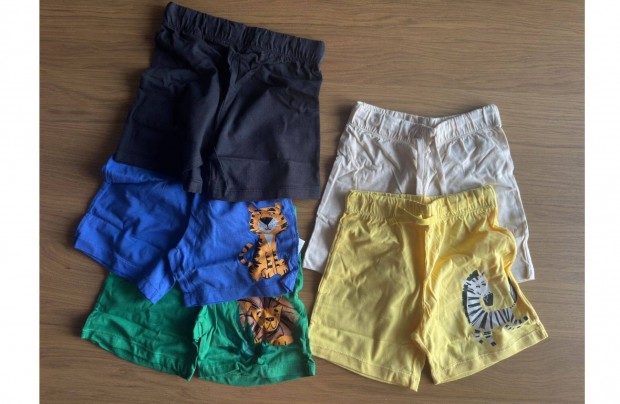 Új 110 4-5Y H&M 5 db-os Belebújós Sort Szett Gyerek Nadrág Fiú