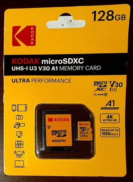 j 128GB Micro SD krtya talaktval elad