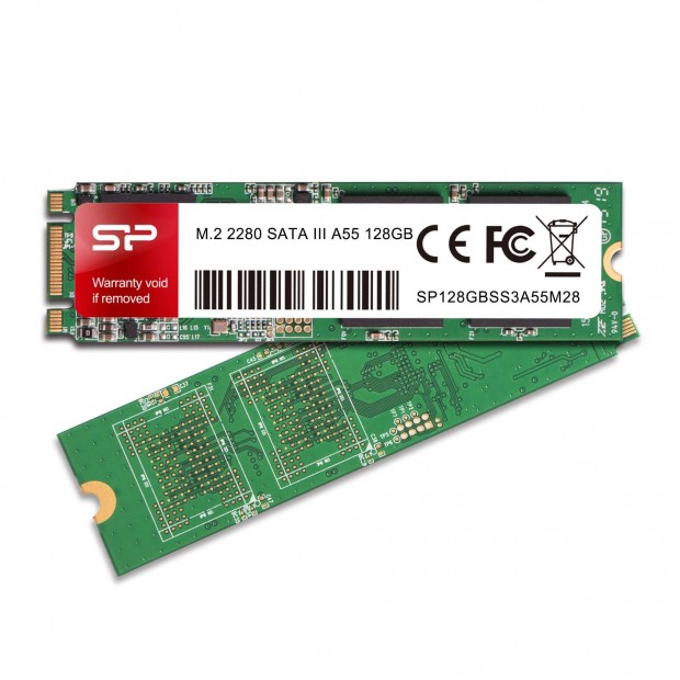 j 128 GB Silicon Power A55 SSD M.2, SATA3 Garancilis