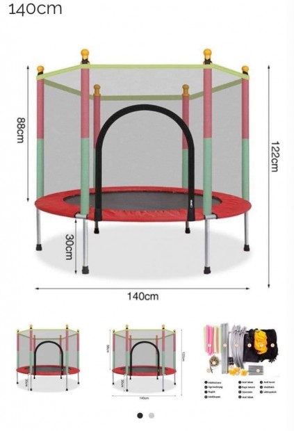 j 140 cm -es trambulin vdhlval 