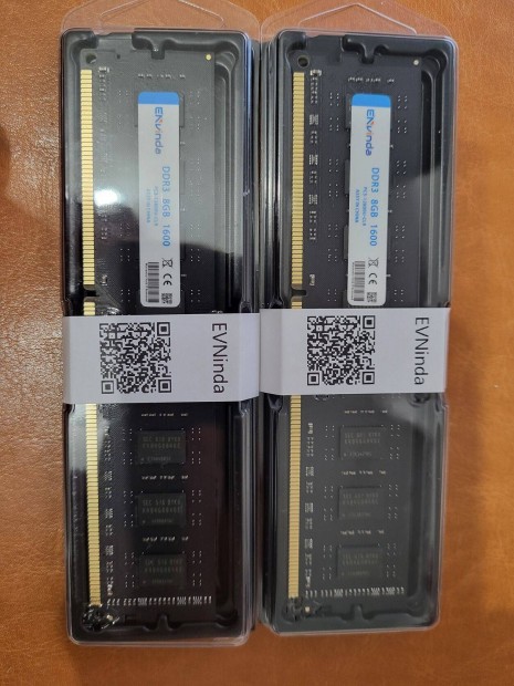 Uj 16Gb (2x8) 1600 mhz DDR3 1.5v desktop RAM kit