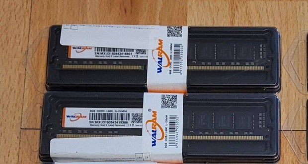 Uj 16Gb (2x8) DDR3 1600 mhz 1.5v ram kit