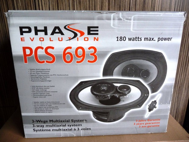 Új 180W-os Phase-LINEAR Evolution PCS 693 autó hangszóró eladó